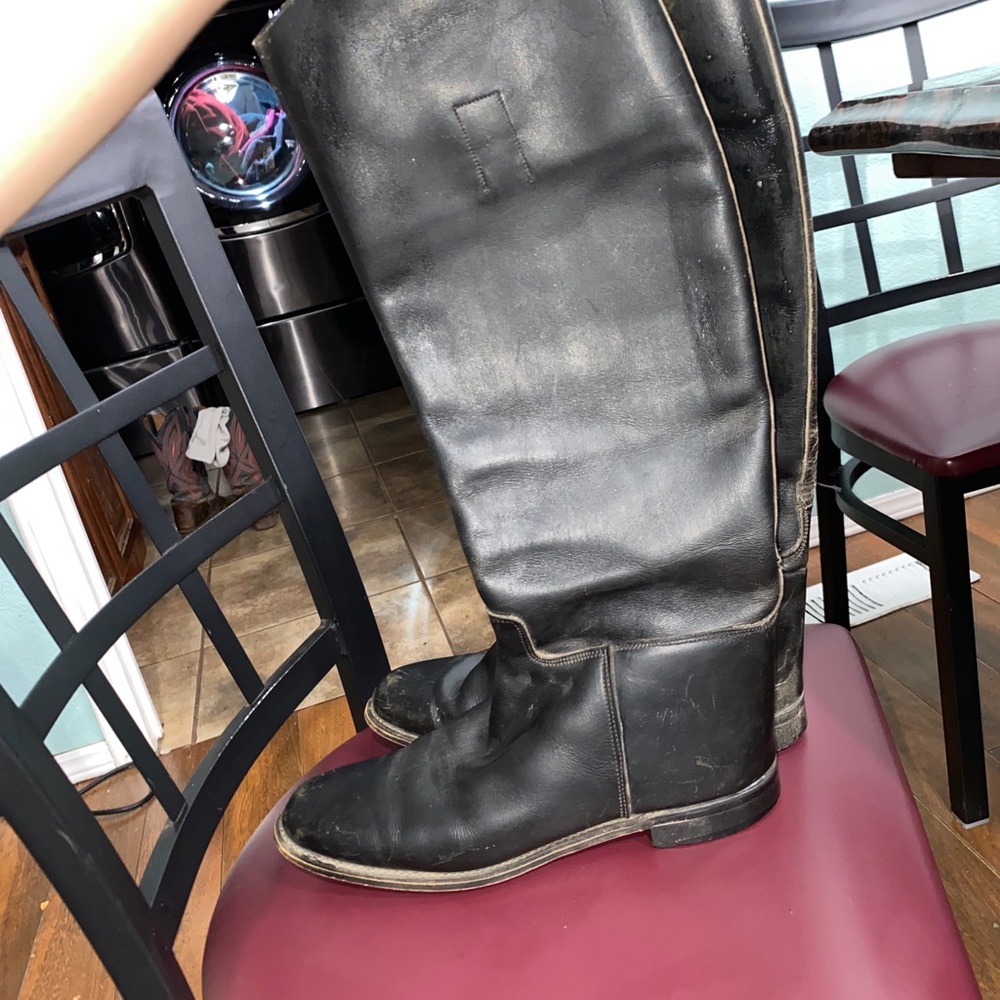 Marlborough Fine English Leather Equestrian Riding Boots -Women’s Size 8 B